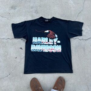 Vintage unique Harley Davidson tee